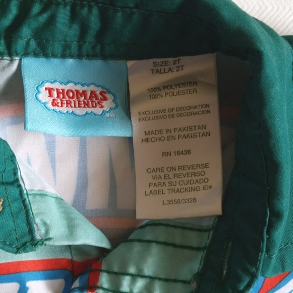 thomas the train button down short sleeve shirt 2T toddler boys - Picture 2 of 7